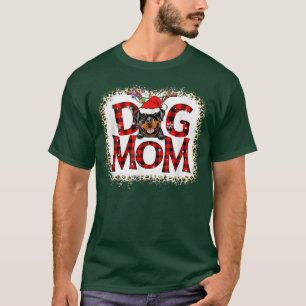 Camiseta Madre de perro de Rottweiler Búfalo de Navidad Paj