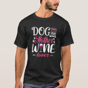 Camiseta Madre de perro encantadora de vino Schnauzer Perro