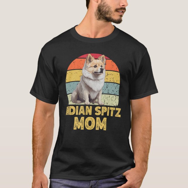 Camiseta Madre de perro espitz india estilo retro gracioso  (Anverso)