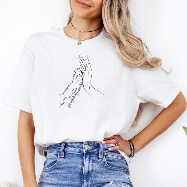 Camiseta Madre de perro moderna personalizada Las mujeres a (Dog Mom Shirt)