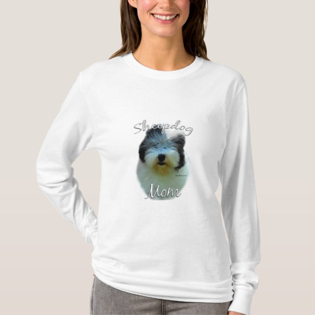 Camiseta Madre de perro pastor inglés 2 (Anverso)