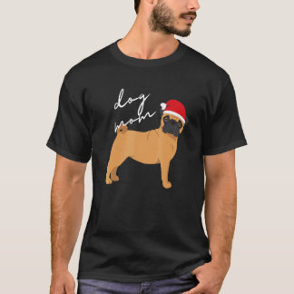 Camiseta Madre de perro Pug cervato Navidad