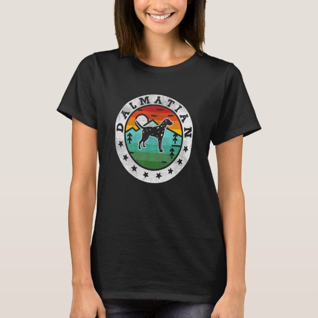 Camiseta Madre de perro retro dálmata vintage (Anverso)