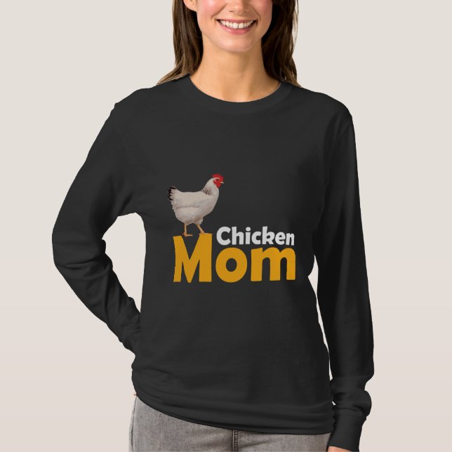 Camiseta Madre de pollo con tema (Anverso)