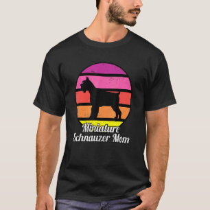 Camiseta Madre de Schnauzer Miniatura I Retro Mini Schnauze