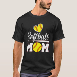 Camiseta Madre de Softball Béisbol que ama a las mujeres D