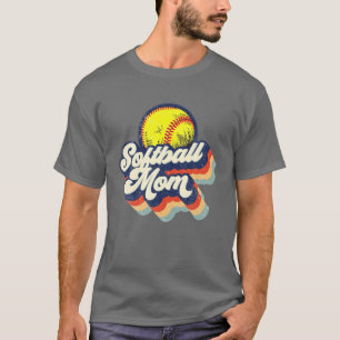 Camiseta Madre de Softball Divertida mami de béisbol madre