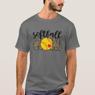 Camiseta Madre de Softball Leopard Beisbol Deportiva Amante