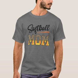 Camiseta Madre de Softball Leopard Beisbol Deportiva Amante