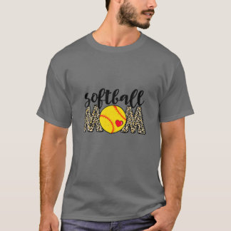 Camiseta Madre de Softball Leopard Beisbol Deportiva Amante