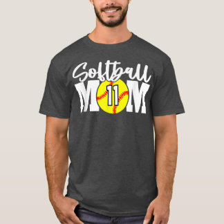 Camiseta Madre de Softball número 11