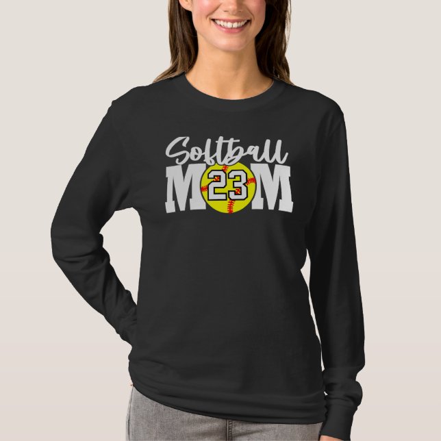 Camiseta Madre de Softball número 23 (Anverso)
