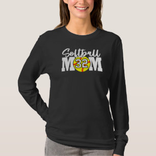 Camiseta Madre de Softball número 32