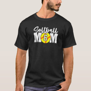 Camiseta Madre de Softbol Número 6