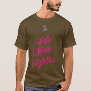 Camiseta Madre de su esposa lucha contra el ca de mama meta