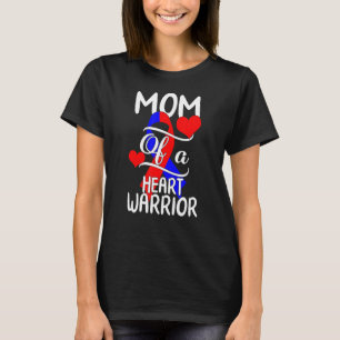 Camiseta Madre de un guerrero cardíaco, costilla de defecto