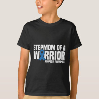 Camiseta Madre de un Guerrero Cinta Azul Alopecia Awarenes