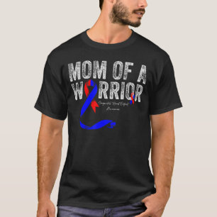 Camiseta Madre de un Warrior CHD Defecto Congénito del Cora