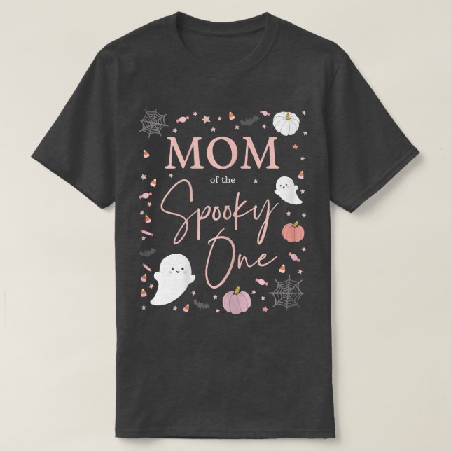 Camiseta Madre de una Chica espeluznante Primer cumpleaños  (Diseño del anverso)