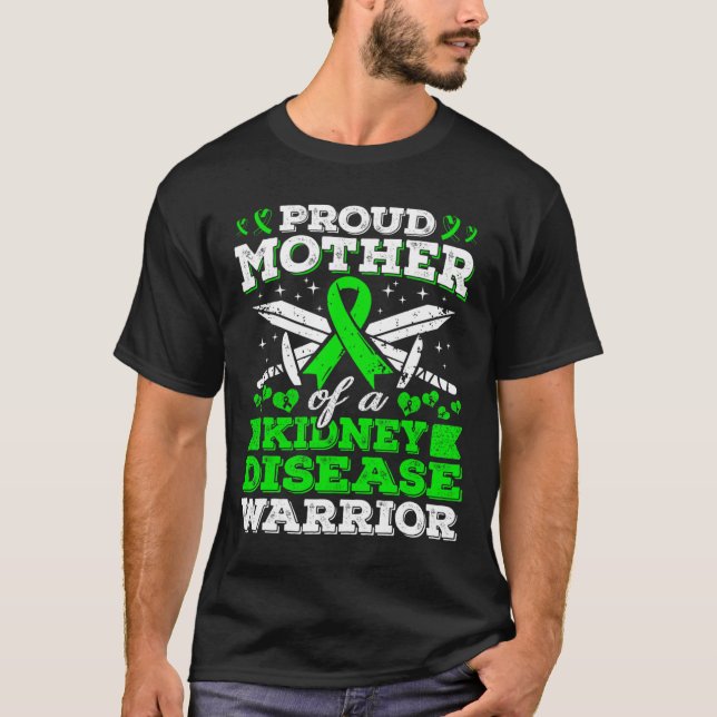 Camiseta Madre De Una Enfermedad Renal Guerrero Concienciac (Anverso)