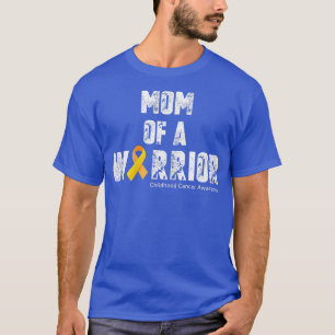 Camiseta Madre de una guerrera con cáncer infantil, costill