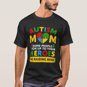 Camiseta Madre del autismo criando a héroe Groovy desordena