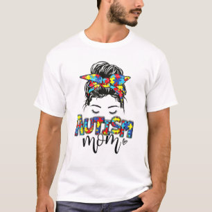 Camiseta Madre del autismo: desordenado rompecabezas de pel