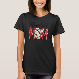 Camiseta Madre del béisbol de béisbol, leopardo de las madr