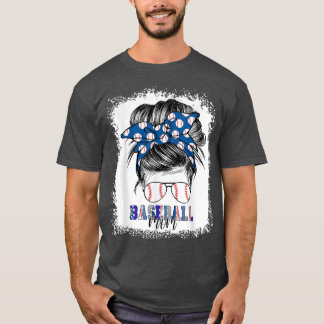 Camiseta Madre del béisbol de béisbol, madre desordenada, m