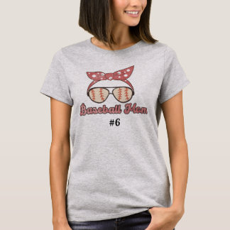 Camiseta Madre del béisbol estilo retro