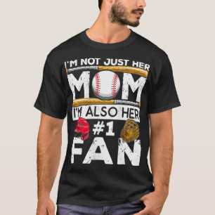Camiseta Madre del béisbol, su madre número número 1 amante