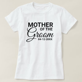 Camiseta Madre del Boda de Groom Personalizado de familia c