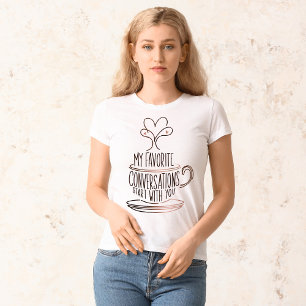 Camiseta Madre del café al vapor del corazón - Día de la ma