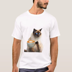 Camiseta Madre del corazón del gato Padre Dueño Siamese Sph