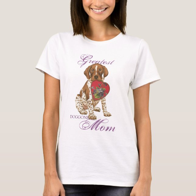 Camiseta Madre del corazón del pintor alemán cortos (Anverso)