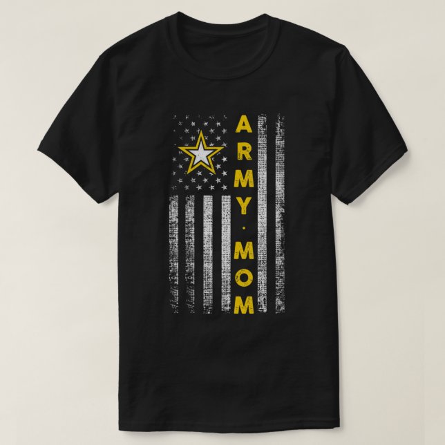 Camiseta Madre del ejército V-Neck T-Shirt (Diseño del anverso)