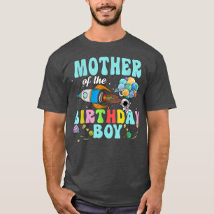 Camiseta Madre Del Fiesta Espacial Astronauta Del Cumpleaño