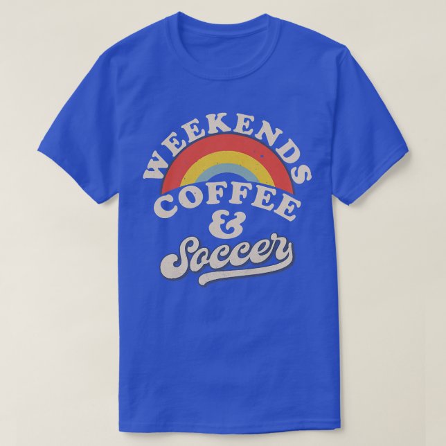 Camiseta Madre Del Fútbol Retro De Café Y Café De Los Fines (Diseño del anverso)