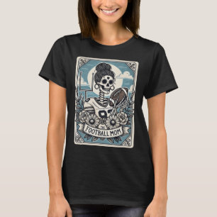 Camiseta Madre del fútbol Tarot Card Skeleton Fútbol Mamá M