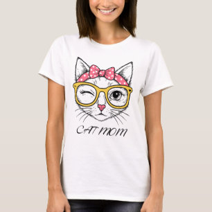 Camiseta Madre del gato de las mujeres
