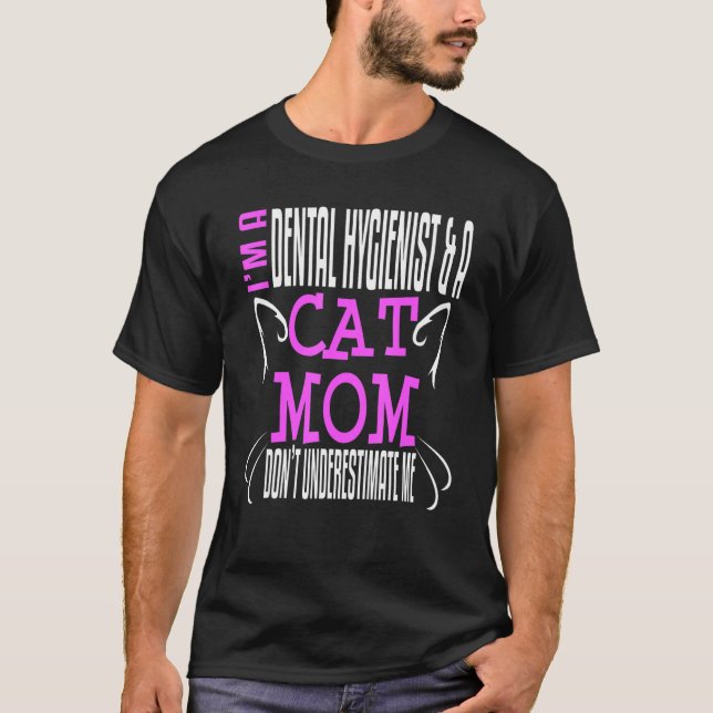 Camiseta Madre del gato higiénico dental (Anverso)