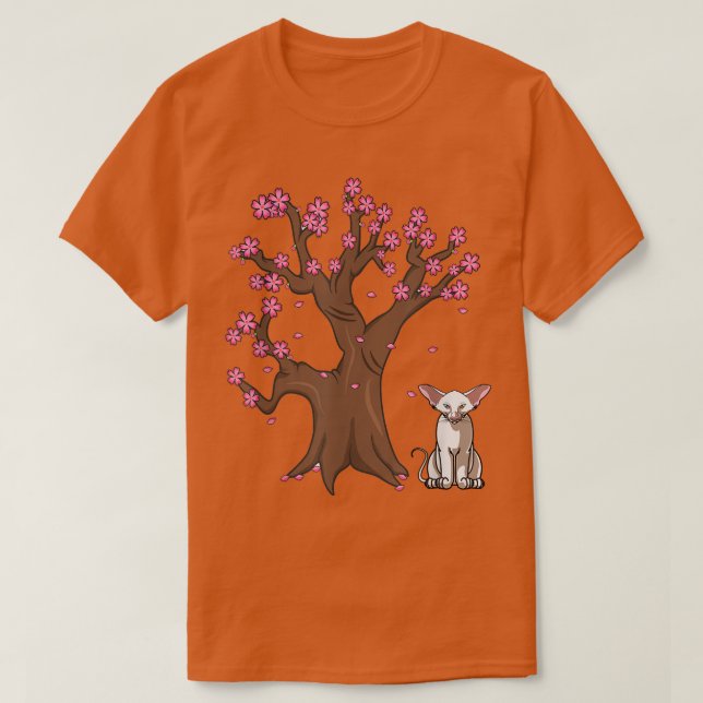 Camiseta Madre del gato japonés oriental de Shorthair (Diseño del anverso)