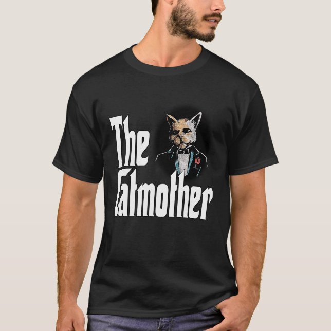 Camiseta Madre del gato Madre de la madre loca del gato Mam (Anverso)