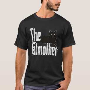 Camiseta Madre del gato Madre del gato Madre del gato negra