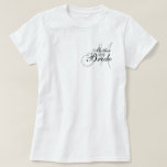 Camiseta Madre del monograma de la novia que casa T--Camisa<br><div class="desc">Madre del monograma de la novia que casa T--Camisa. El personalizar con su inicial del monograma,  opciones del color y añade el texto adicional si usted desea. por Elke Clarke 2011</div>