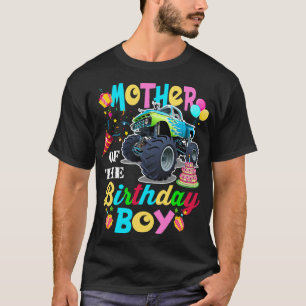 Camiseta Madre del niño cumpleaños Monstruo Camión cumpleañ