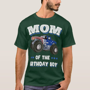 Camiseta Madre Del Niño De Cumpleaños Padres Monster Tru