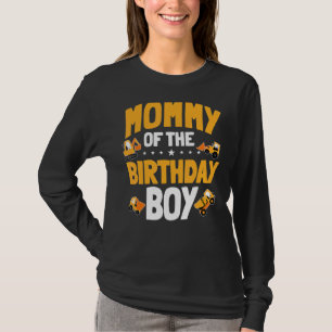 Camiseta Madre Del Niño De Cumpleaños Trabajador De Constru