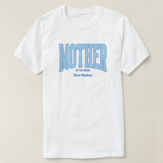 Camiseta Madre del novio en azul marino con brillo falso