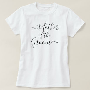 Camiseta Madre del novio escritura moderna